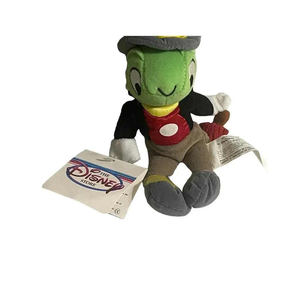 Vintage Disneyland Walt Disney World Jiminy Cricket Plush Stuffed Pinocchio 9”